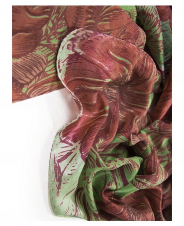 Палантин Женский SN40-GRANDE.FLEUR/BLEU.CIEL